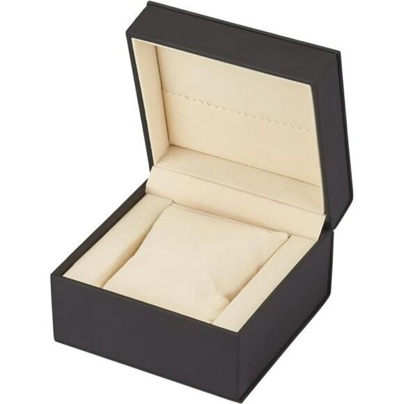 Luxury Black Watch Gift Box PU Leather Jewelry Display Case for Men - Picture 3 of 8